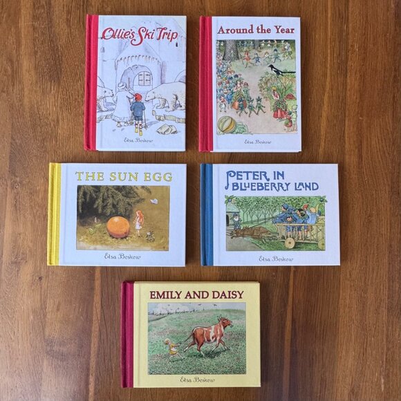 ELSA BESKOW 5 Mini Books Box Set Peter in Blueberry Land Exclusive Emily & Daisy - Picture 4 of 5